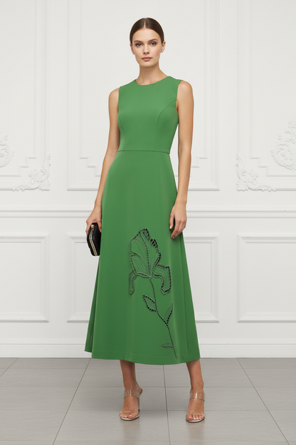 Scoop Sleeveless Appliques A-Line Cocktail Dress