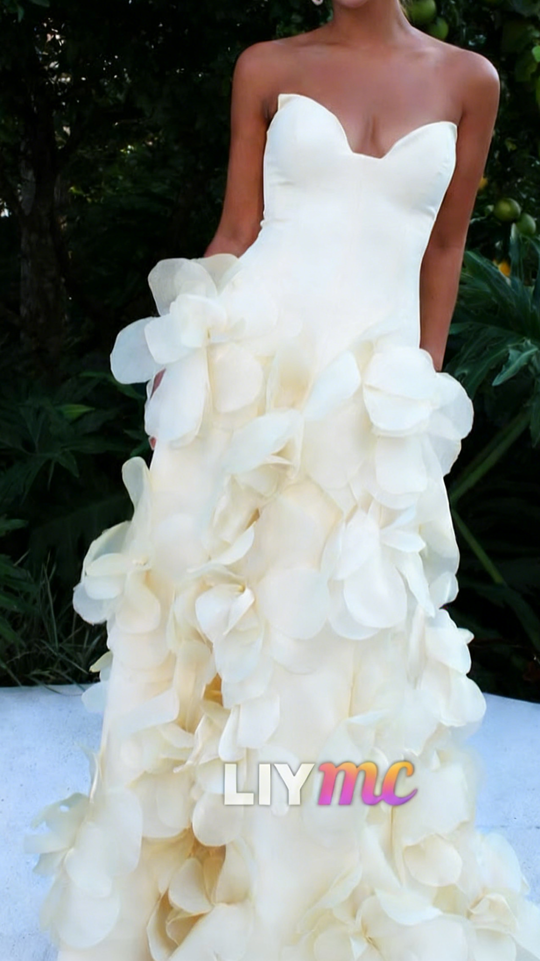 Sweetheart 3D Floral Party Dress Sleeveless Sheath Evening Dress