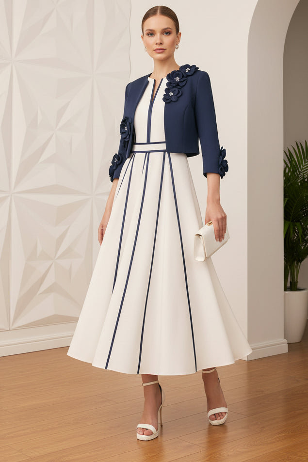 Two Piece A-Line Mother of Bride Dress