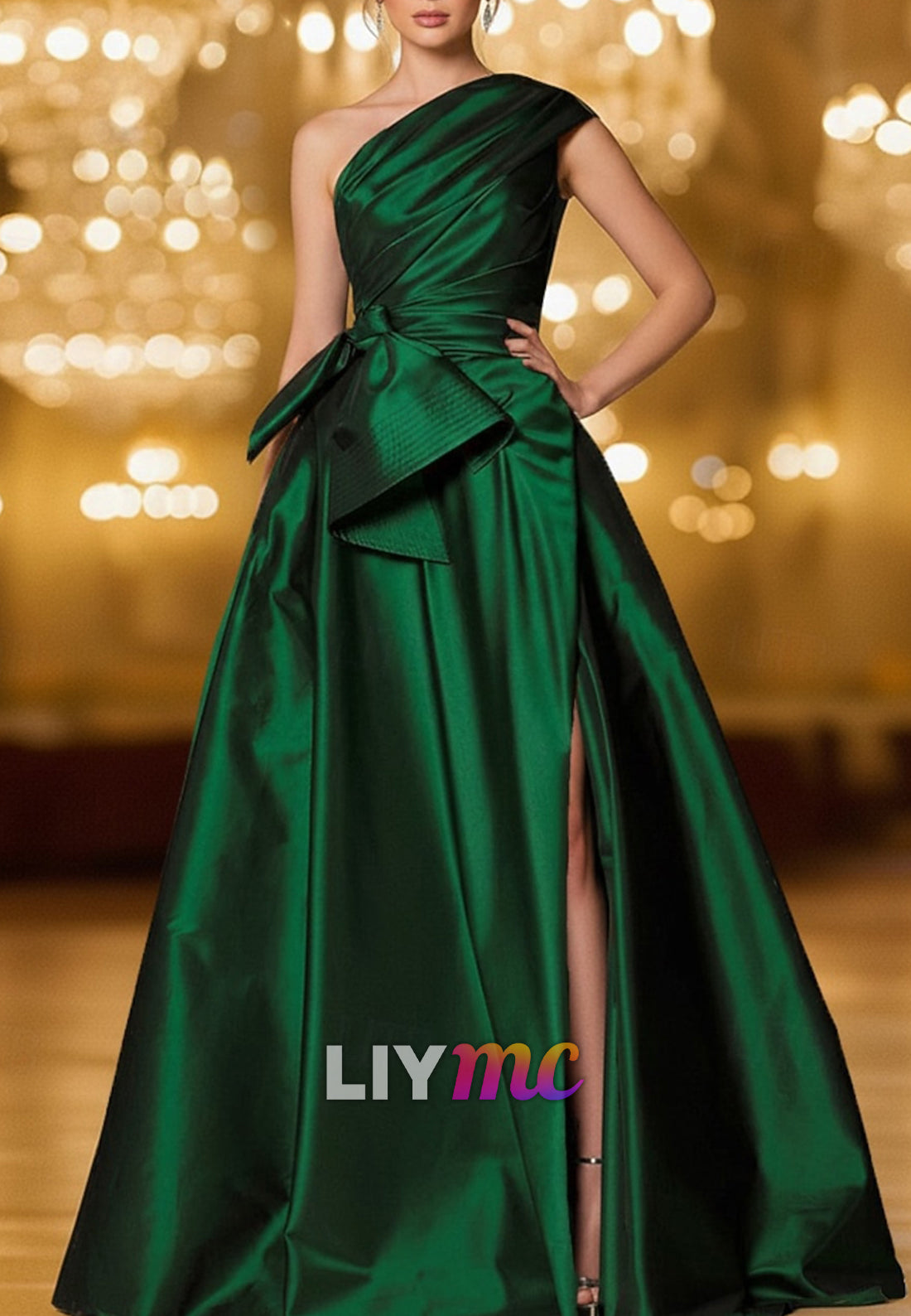 A-Line Evening Gown Ball Gown Formal Dress Elegant Glittering Silky Sleeveless
