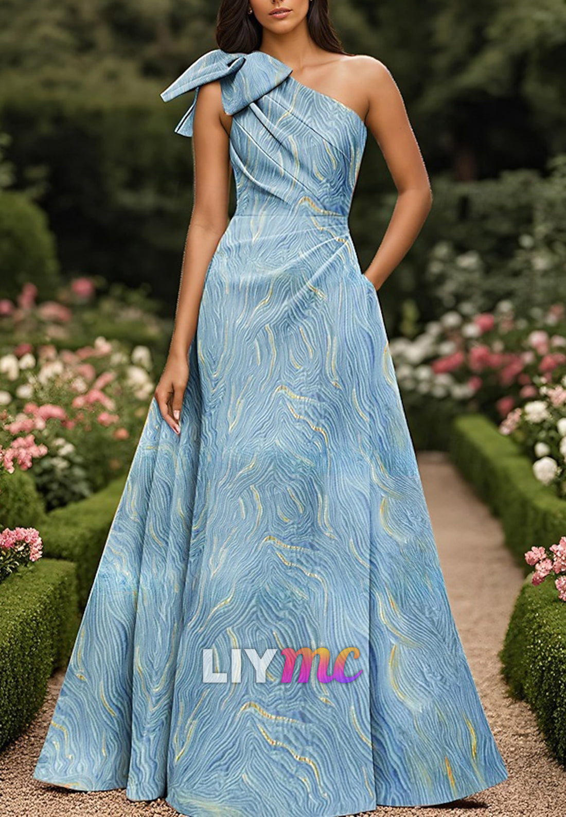 Floor Length Evening Gown Ball Gown Formal Dress Elegant Celebrity Style Sleeveless