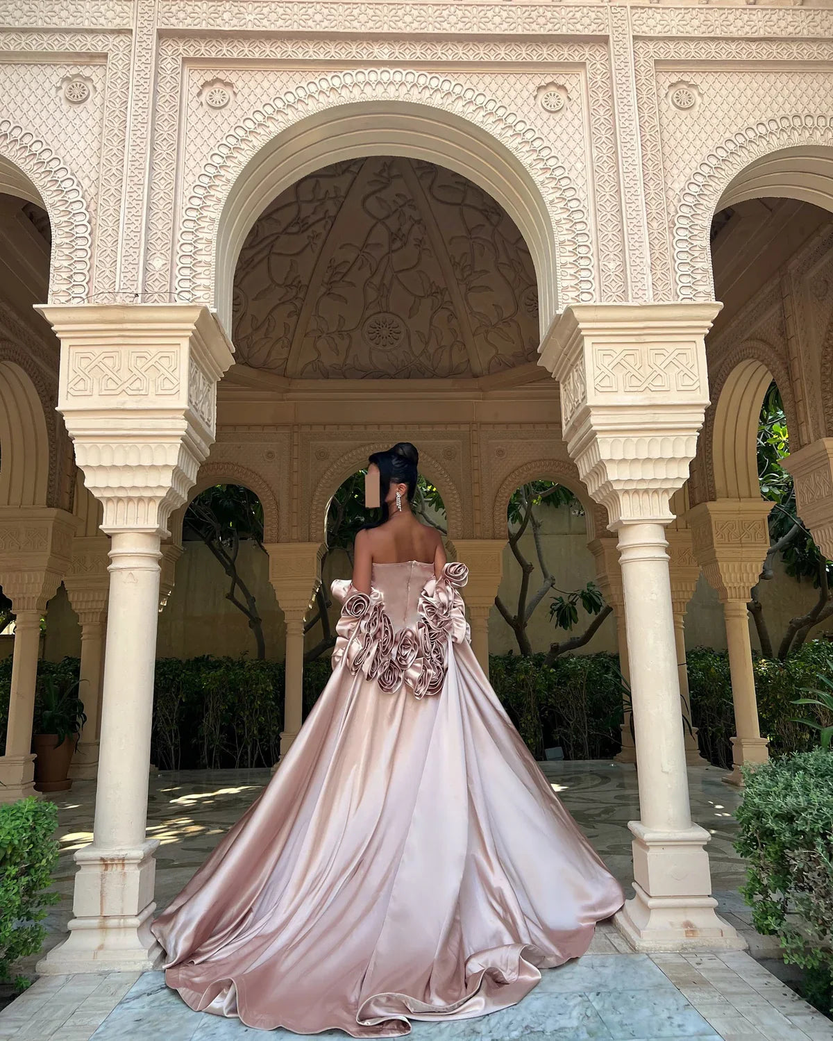 Off-Shoulder Sleeveless Pleated Mermaid Evening Dress