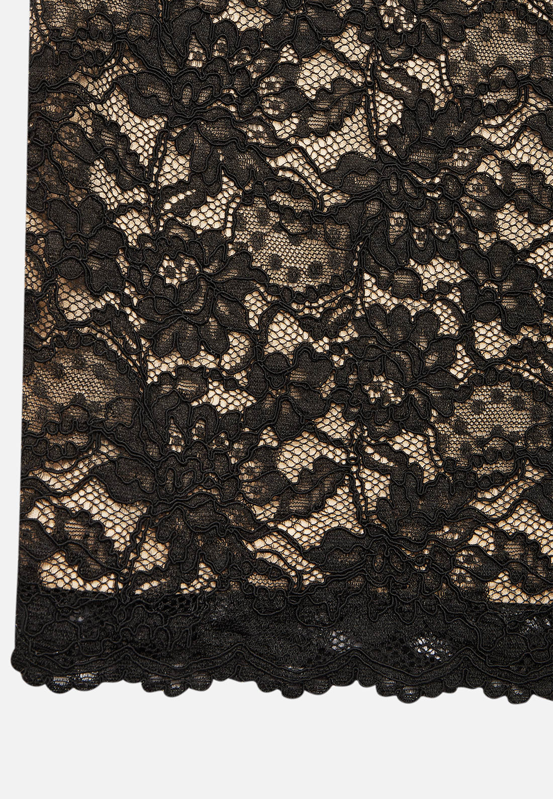 Black Lace Sweetheart Neckline Sheath Midi Velvet Dress