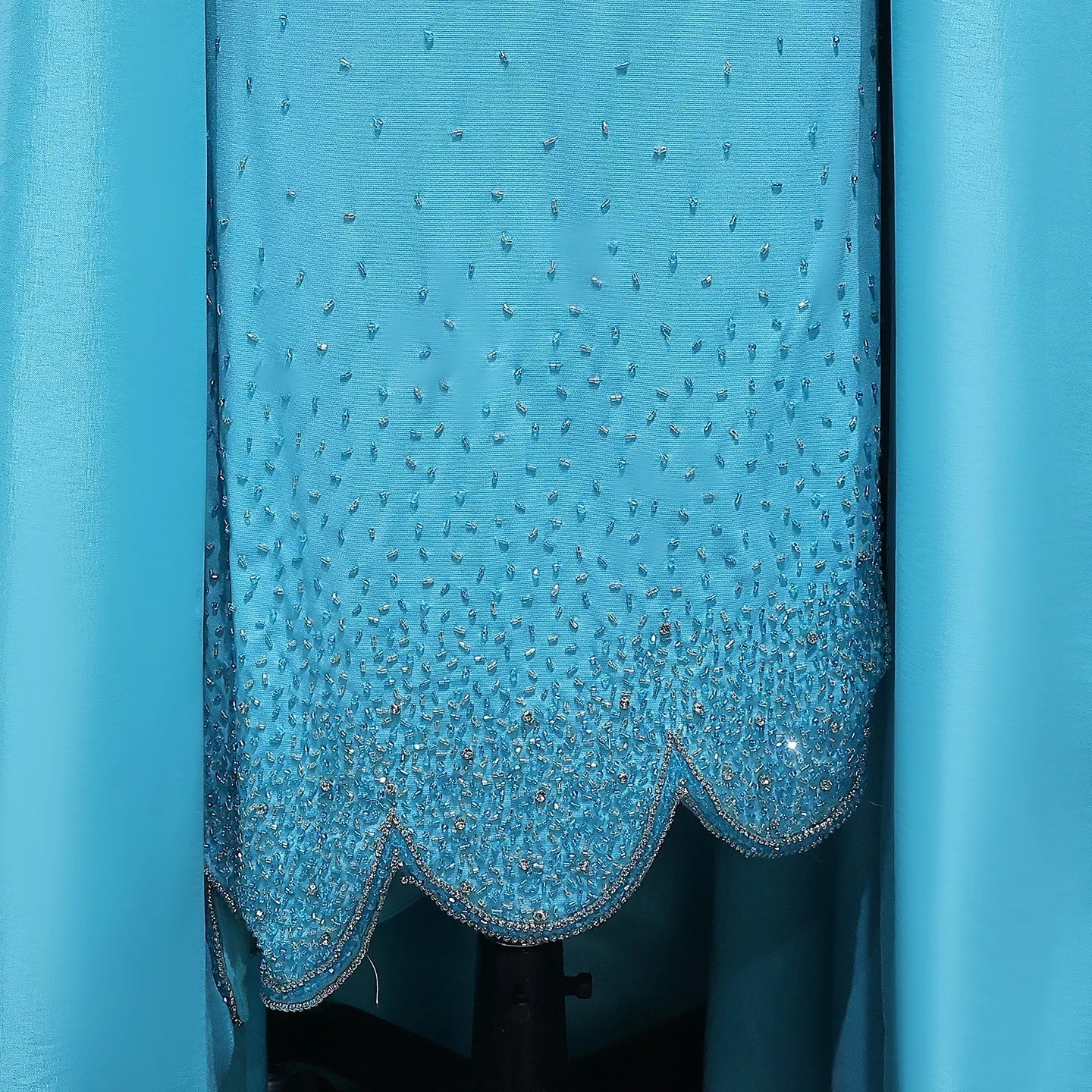 One Shoulder Arabic Evening Dress Overskirt Dubai Wedding