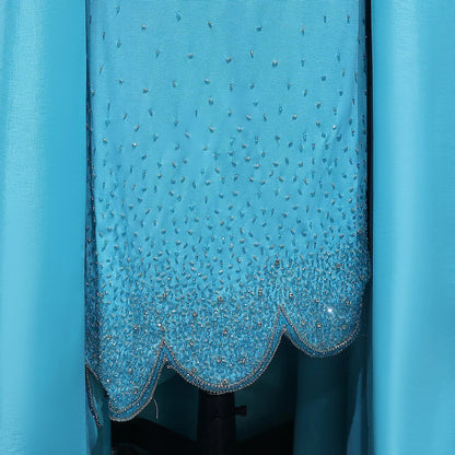 One Shoulder Arabic Evening Dress Overskirt Dubai Wedding