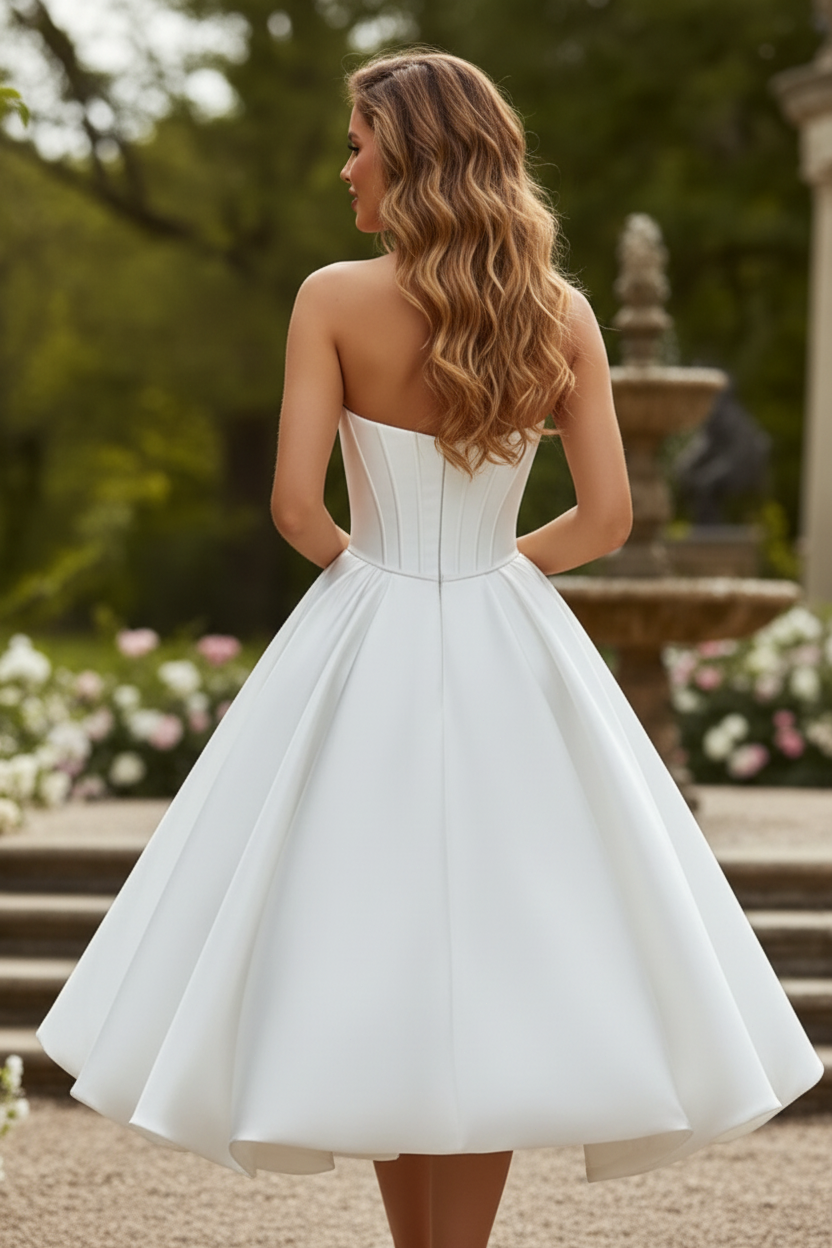 Satin Corset Wedding Dress