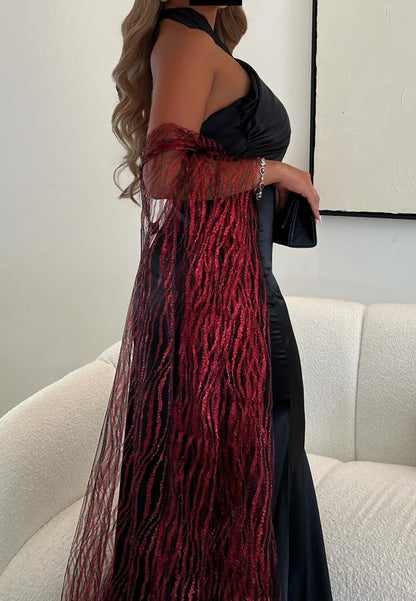 Halter Sleeveless Sleek Mermaid Simple Evening Dress