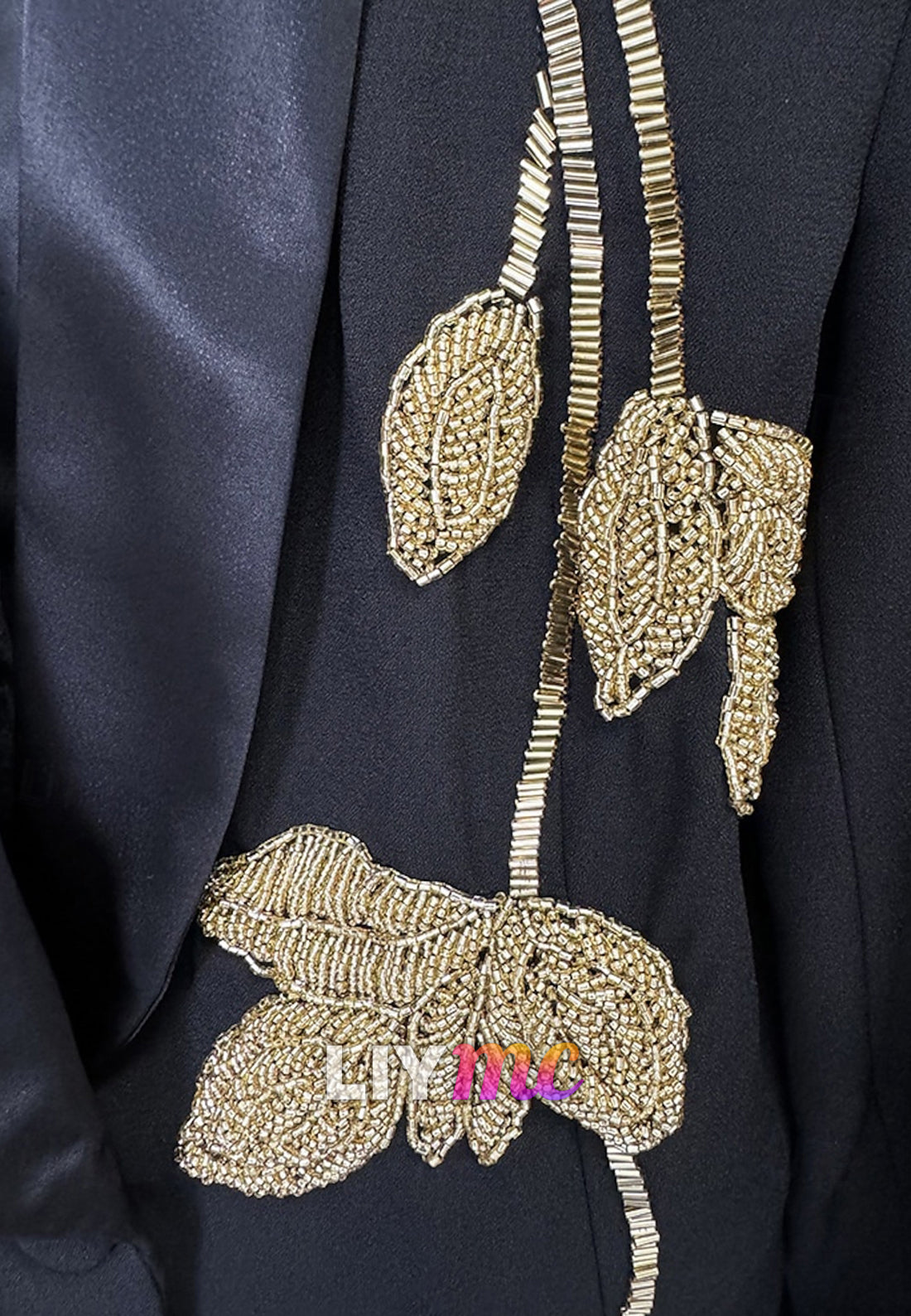 Jumpsuit Blazer Long Sleeves Appliques Mother of Bride