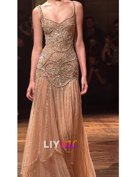 Fashion Blue Satin Pleated Sheath Long Party Dress Formal Wedding Guest Dress