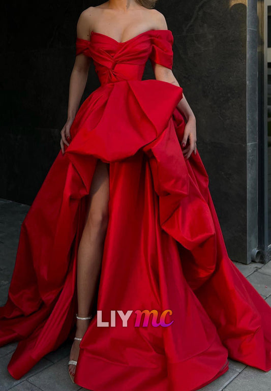 V-Neck Sleeveless Sleek Ball Gown A-Line Prom Dress