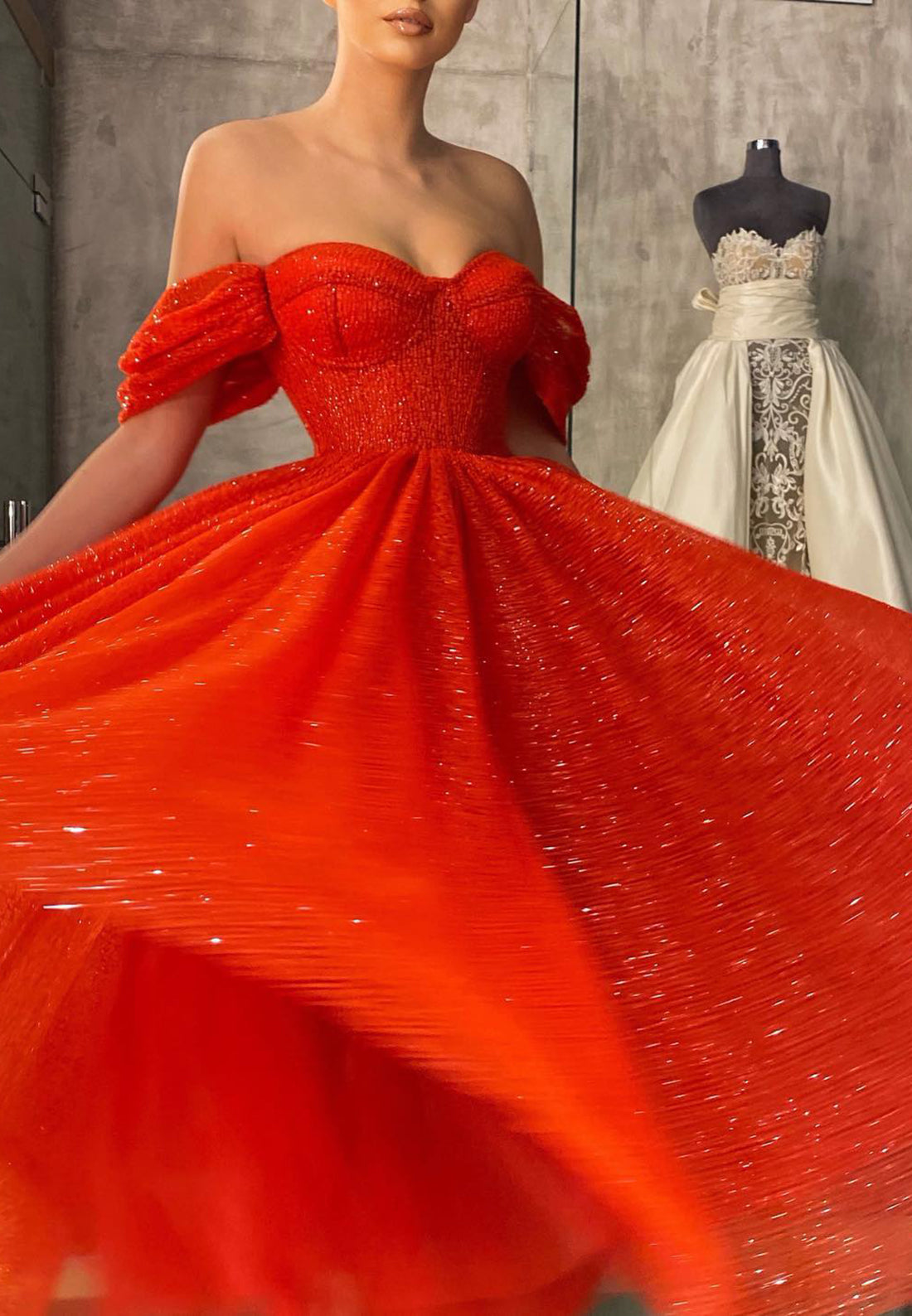 Sweetheart Sleeveless Strapless Tulle Pleated A-Line Prom Dress