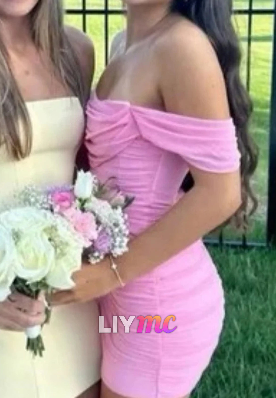 Off-Shoulder Pleated Sleeveless Fitted Party Homecoming Dress