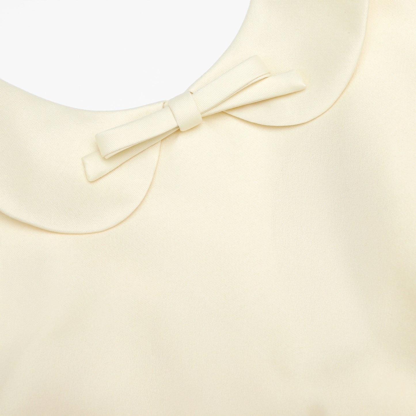 Wedding Guest Dress Yellow Taffeta Collared Midi Dress