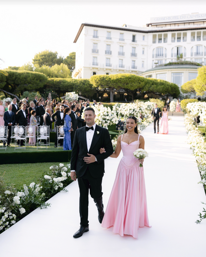 Elegant A Line Spaghetti Straps Floor-length Satin Long Pink Evening Dress Prom Dresses