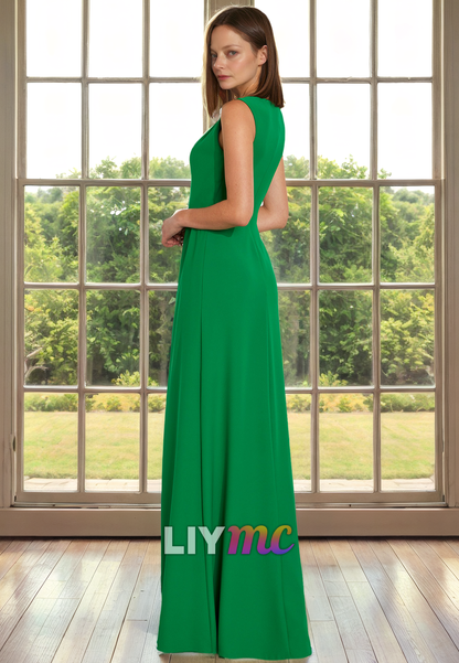 Scoop Sleeveless A-Line Mother of Bride Dress Cocktail Dress