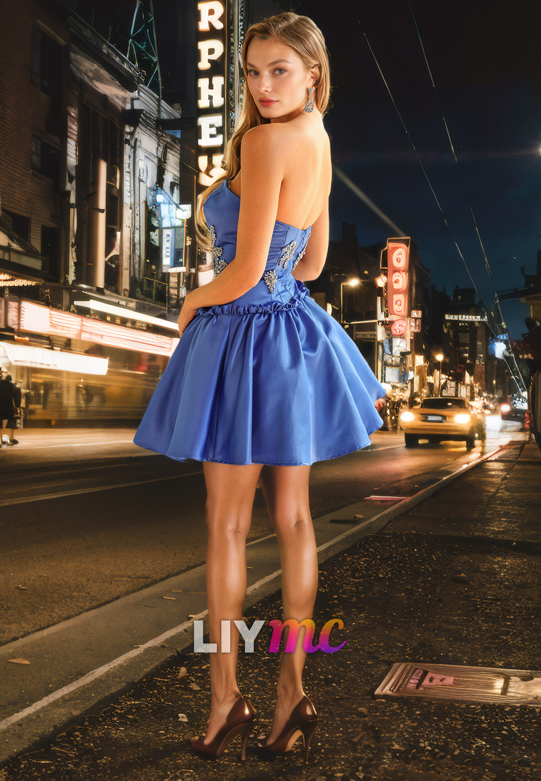 Straight Across Sleeveless Beaded Pleated A-Line Short Homecoming Dress Straight Across Sleeveless Beaded Pleated A-Line Short Homecoming Dress