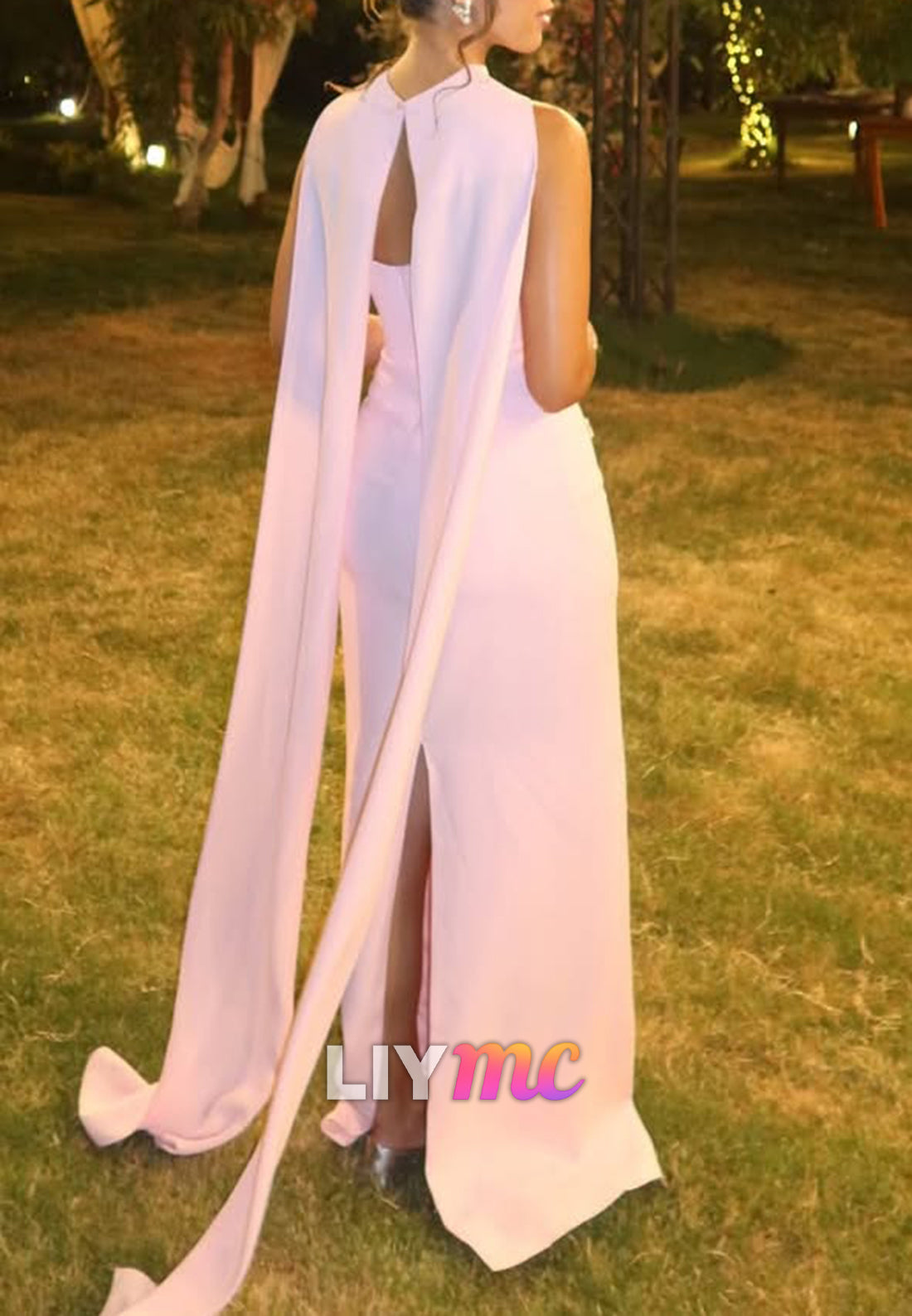 Straight Across Sleeveless Beaded Sheath Formal Dress