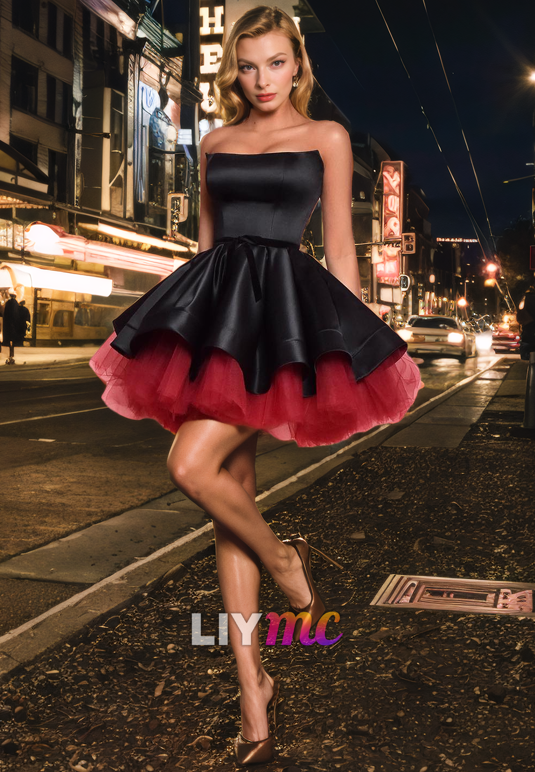 Straight Across Sleeveless Pleated Tulle A-Line Short Homecoming Dress