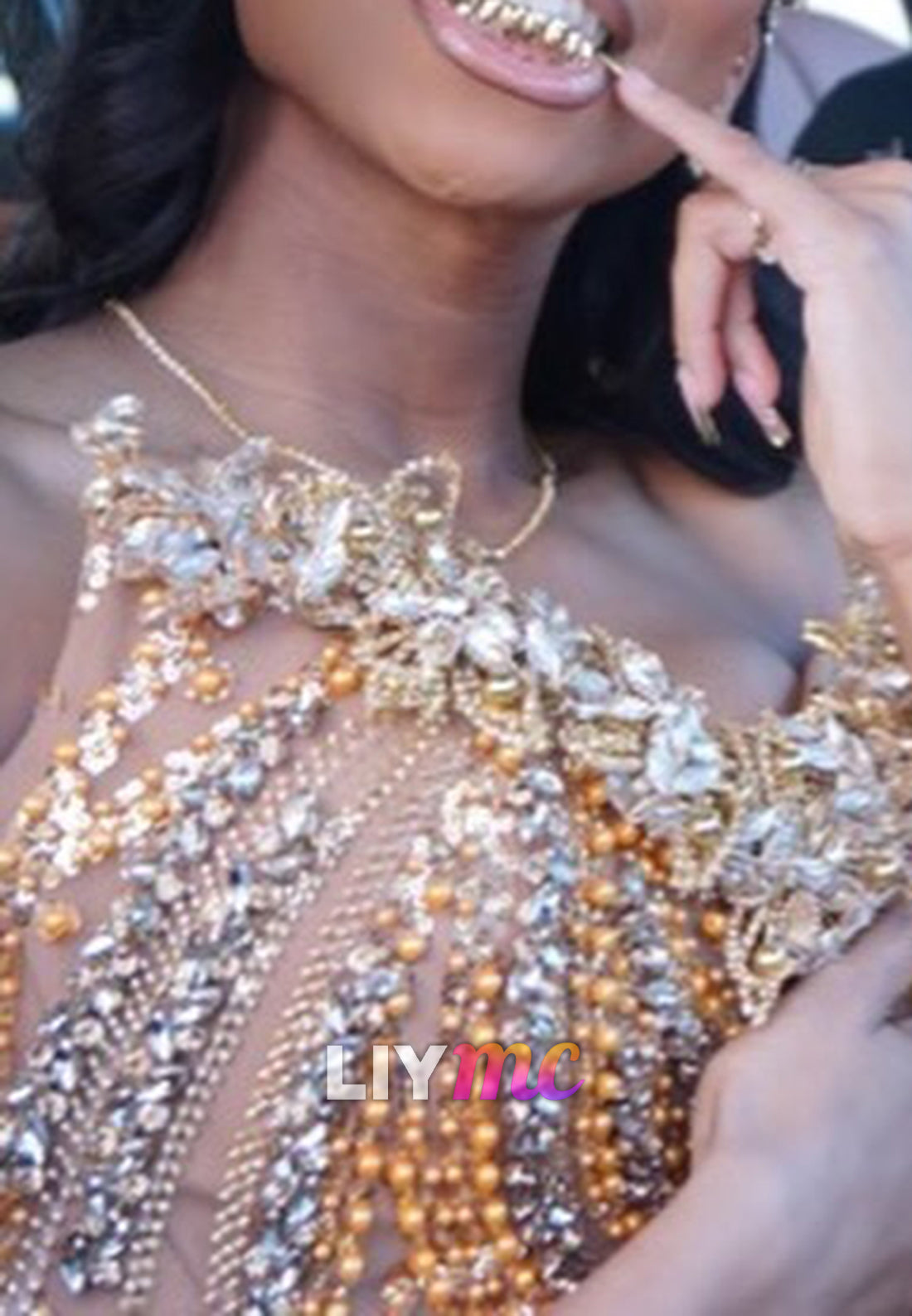Strapless Sleeveless Beaded Embroidery Mermaid Prom Dress