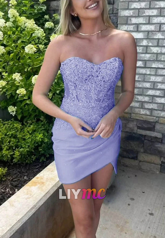 Sweetheart Appliques Bodycon Homecoming_Dresses
