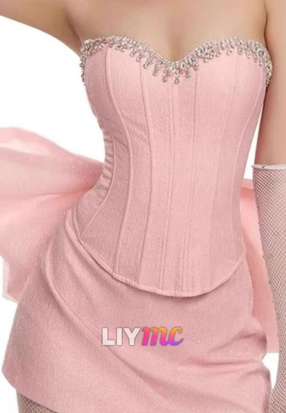 Sweetheart Beaded Bowknot A-Line Party Homecoming Dress