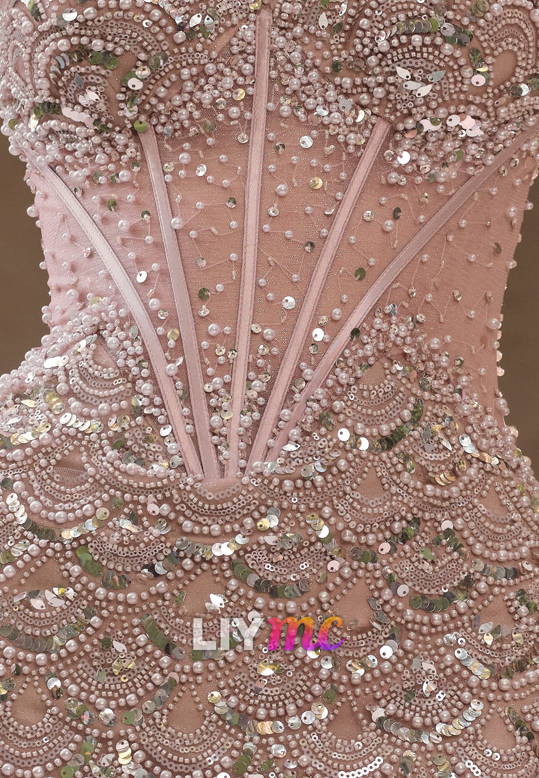Sweetheart Beaded Embroidery Sparkly Mermaid Prom Dress