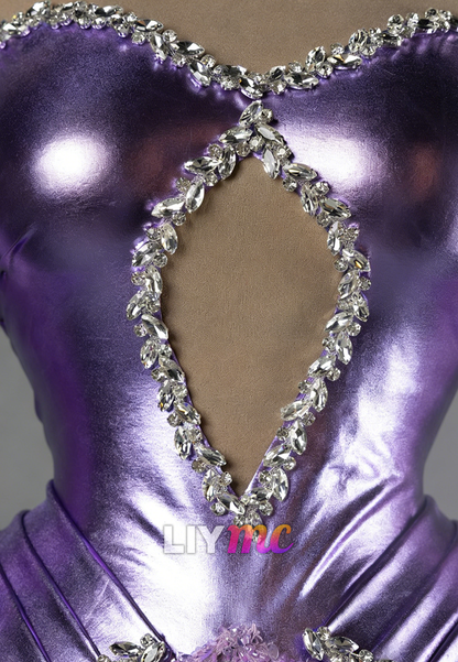 Sweetheart Illusion Sequins Sparkly Mermaid Prom Dress