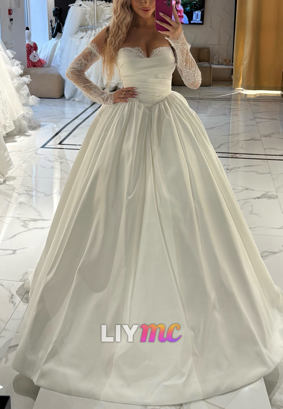 Sweetheart Sleeveless Lace Appliques A-Line Pretty Wedding Dress