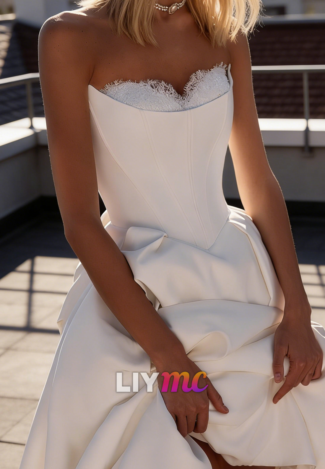 Sweetheart Sleeveless Satin A-Line Elegant Wedding Dress