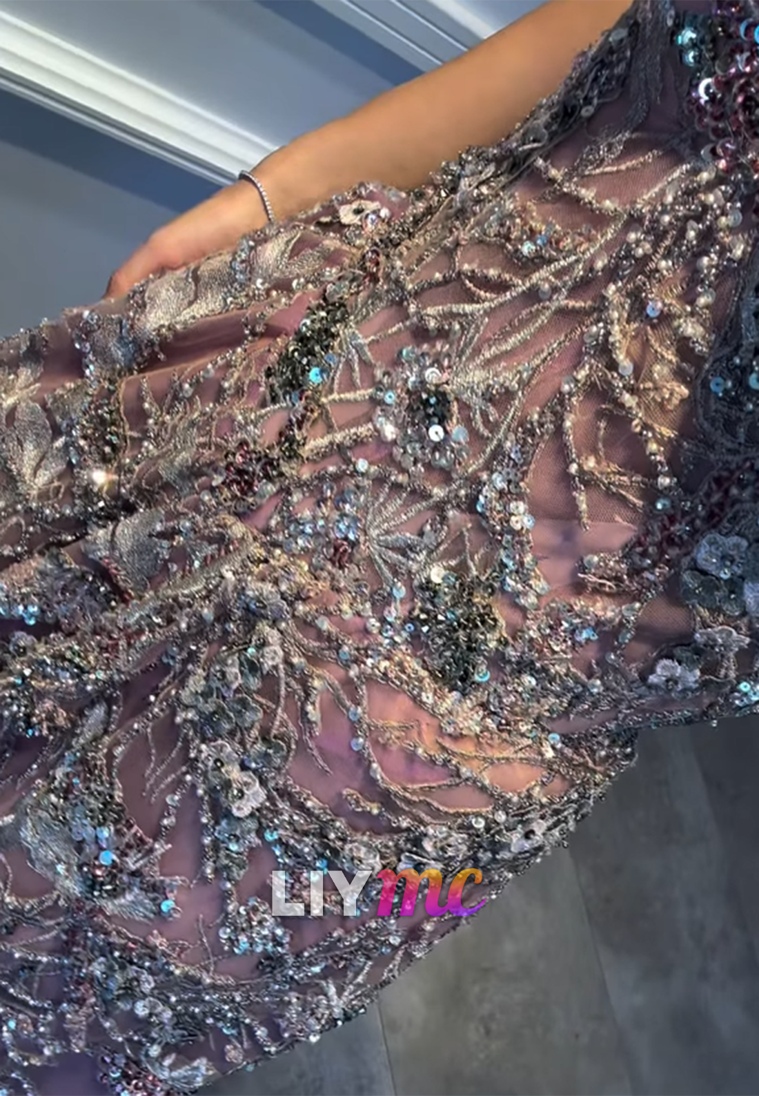 Sweetheart Spaghetti Straps Beaded Appliques A-Line Prom Dress