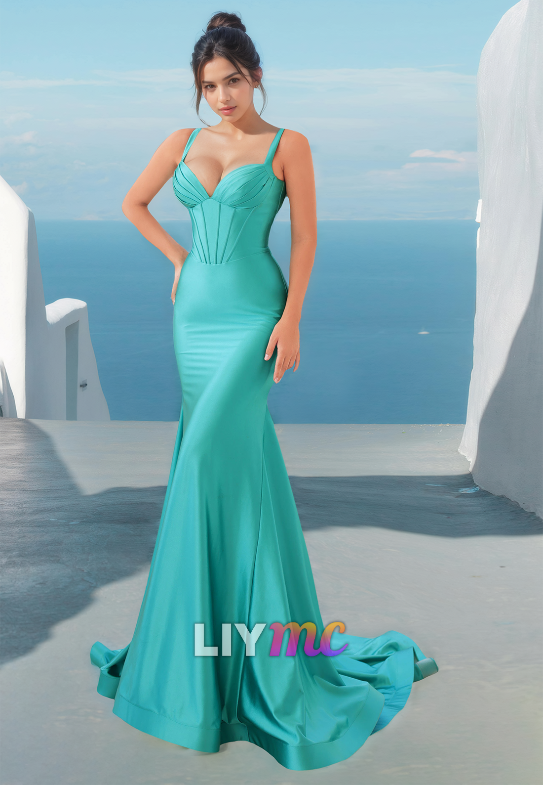 Sweetheart Straps Sleek Mermaid Bodycon Evening Dress