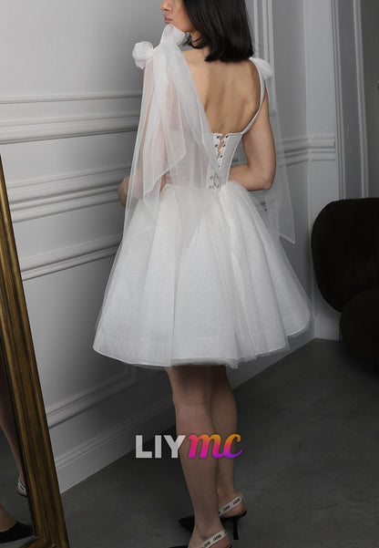Sweetheart Straps Tulle A-Line Party Homecoming Dress
