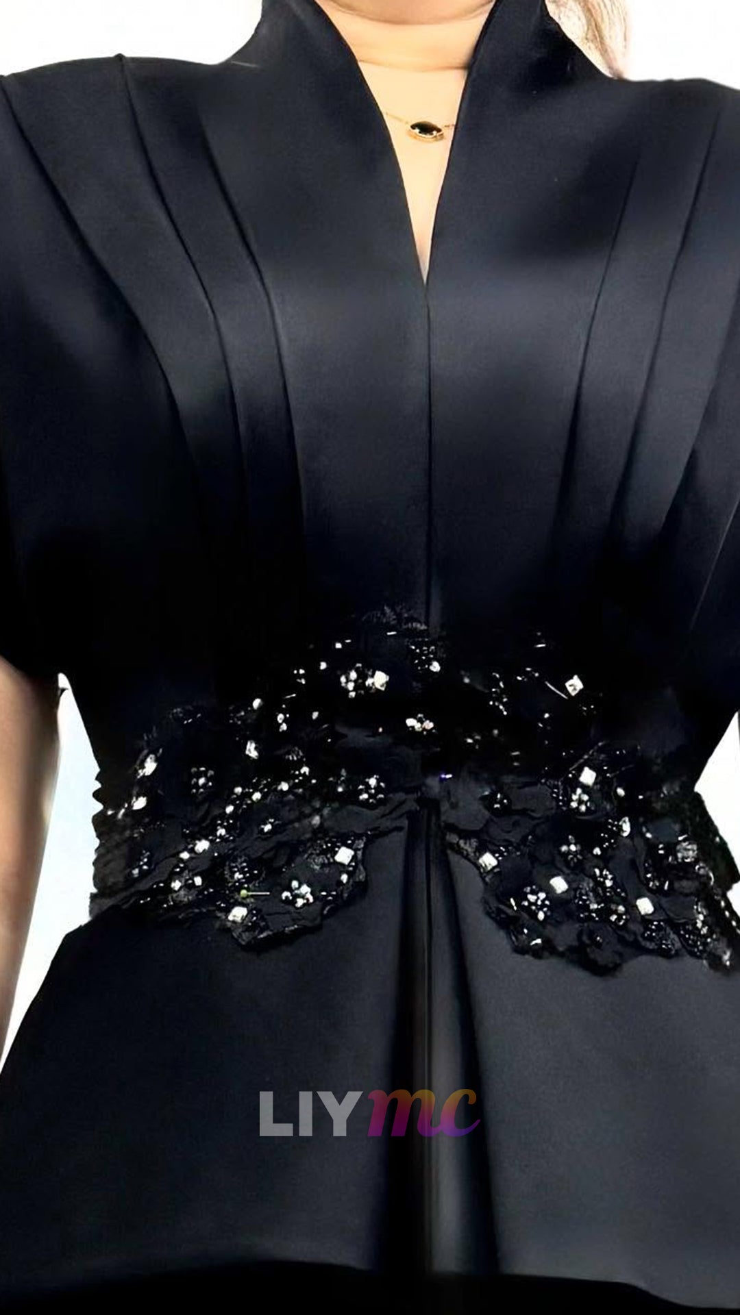 Two Piece Appliques V-Neck Short Sleeves Sheath Mother of Bride Dress