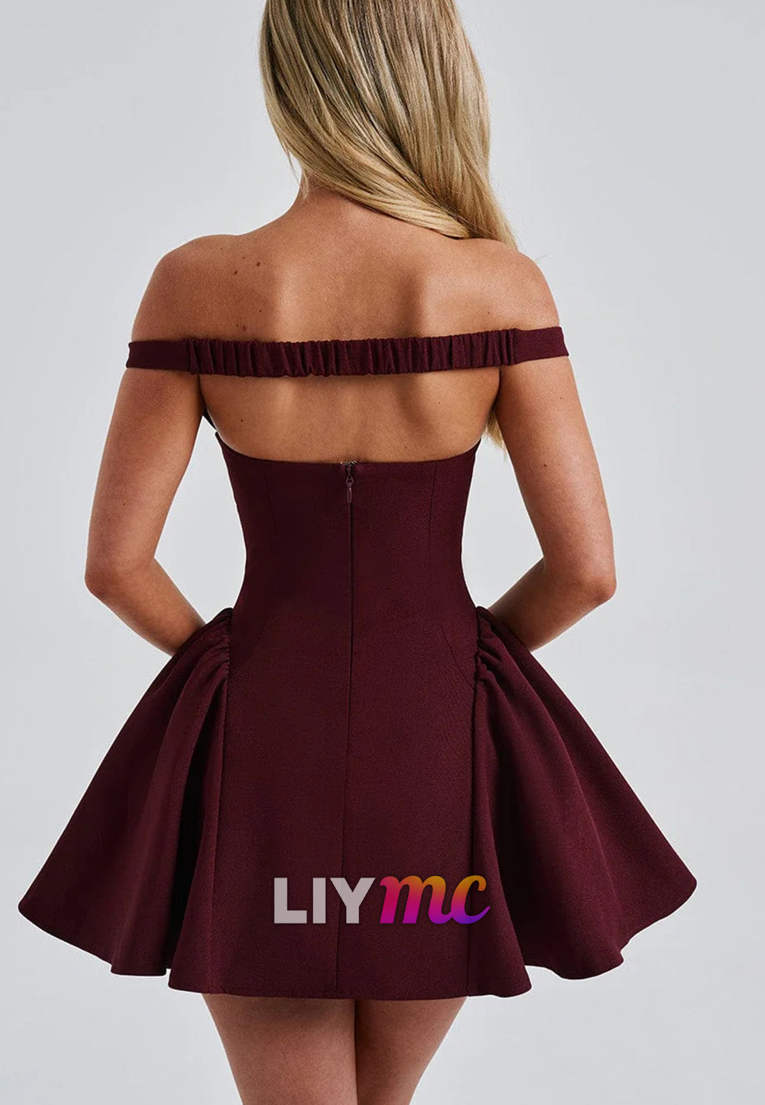 V-Neck Sleeveless A-Line Party Homecoming Dress