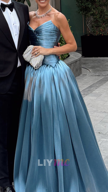 Strapless Ruched Bodice Ball Gown with Matching Shawl