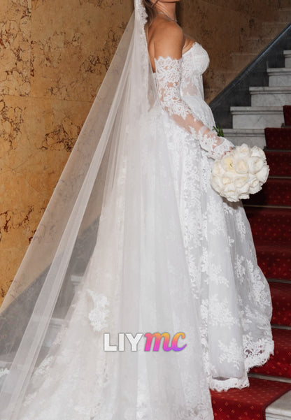 Corset Lace Ball Gown Wedding Dress