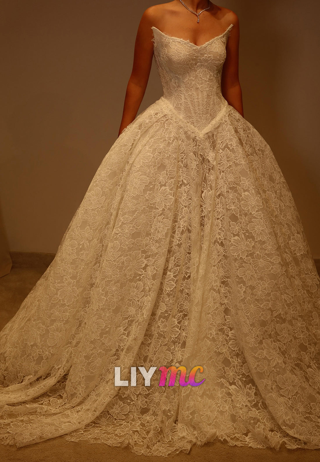 Corset Lace Ball Gown Wedding Dress