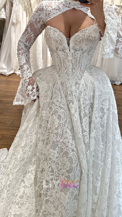Lace Ball Gown Wedding Dress with Bolero