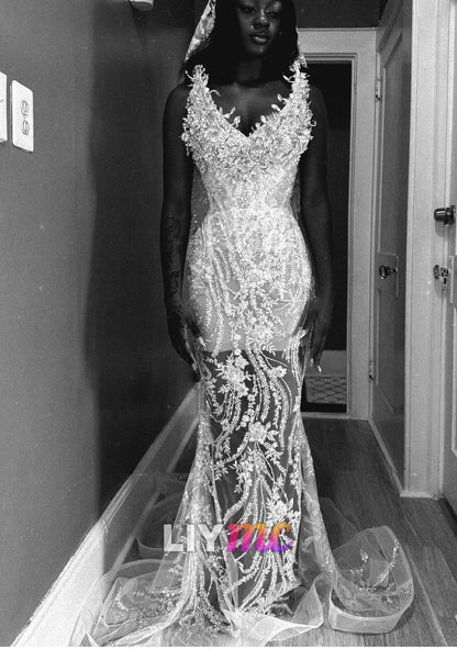 Embellished Lace Sheath Gown with Hooded Cape