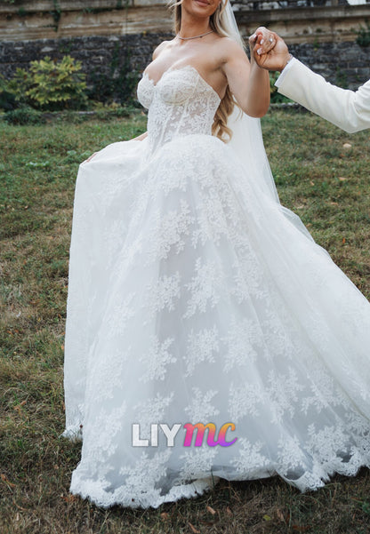 Corset Lace Ball Gown Wedding Dress