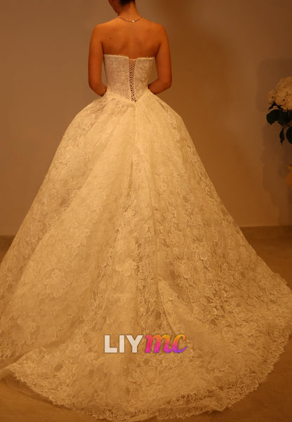 Corset Lace Ball Gown Wedding Dress