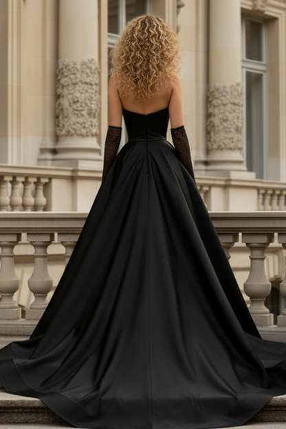 Strapless Ruched Formal Dress