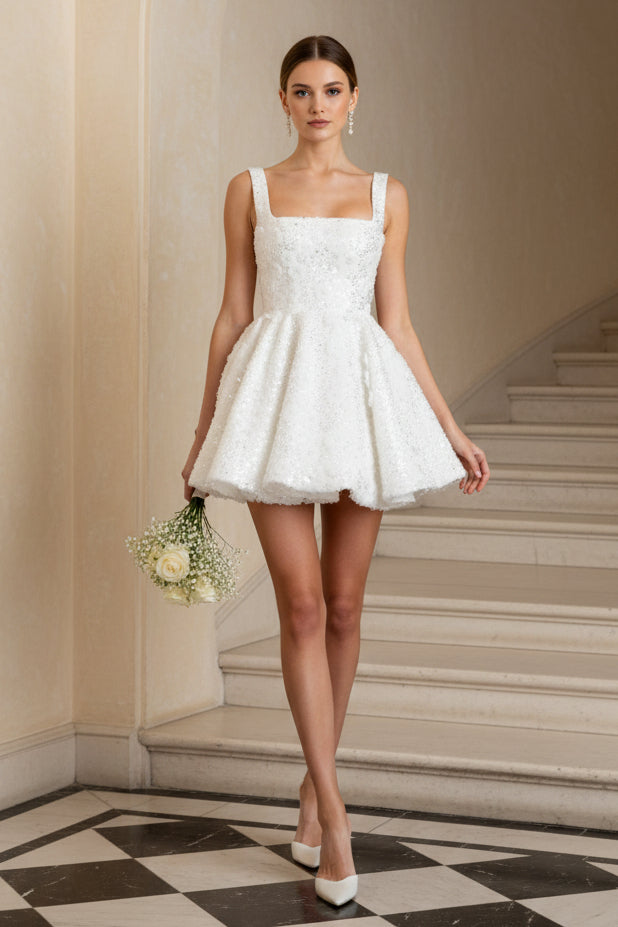 short beaded wedding dress Square Straps Embroidery – Liymc Here's how to hide x-sibling-handle:ana-mini-dress-black Dress Fit:Petite Perfect for after