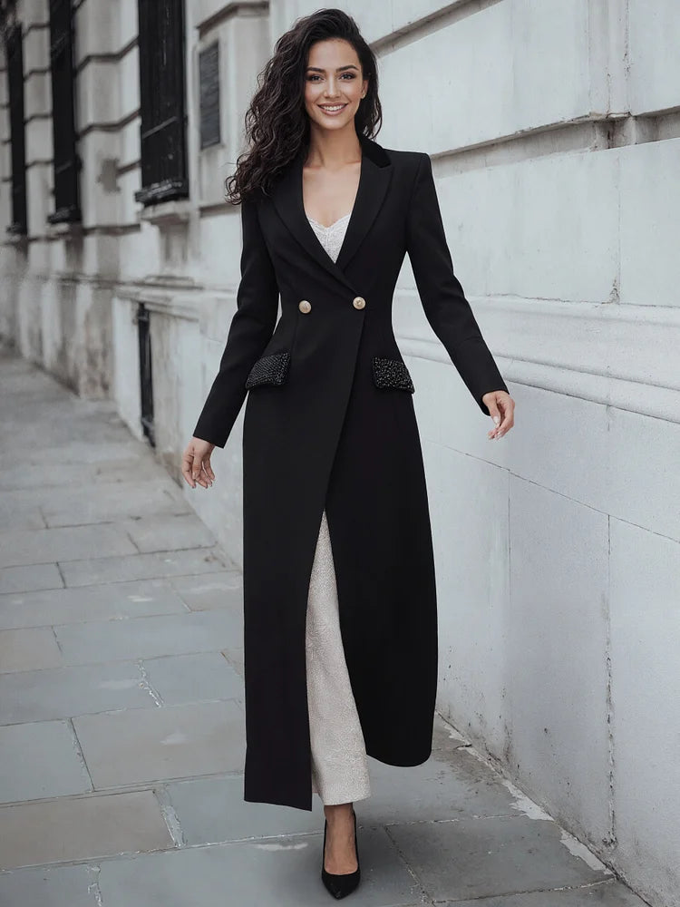 Black Long Blazer