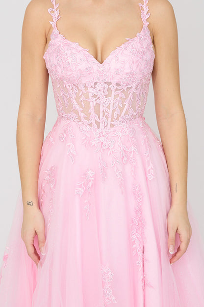 Floral A-line Evening Dress Style