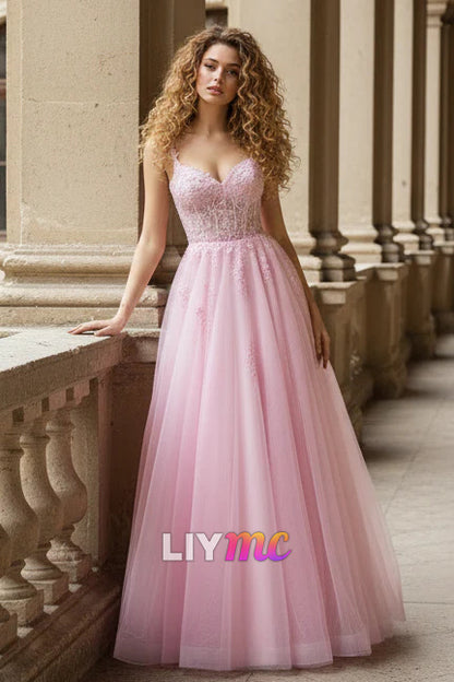 Floral A-line Evening Dress Style