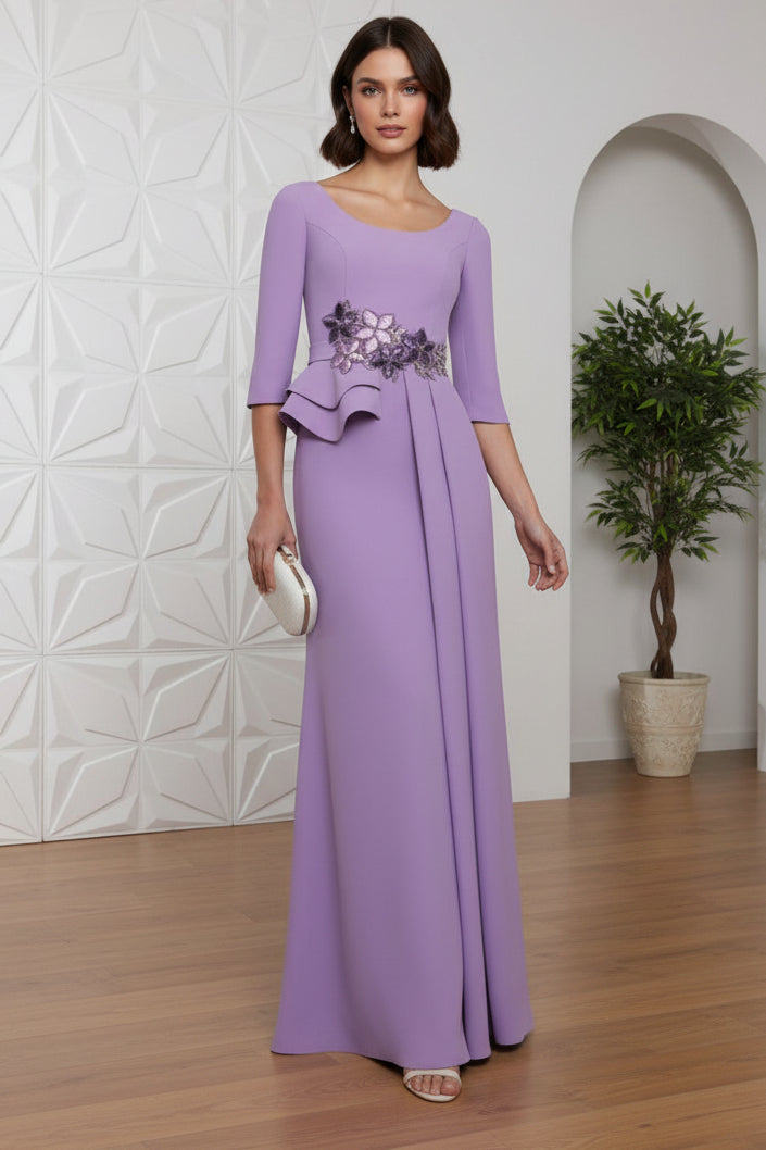 Mother of the Bride Dress with Appliques